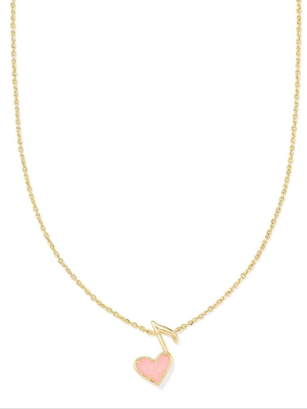 Dolly Parton x Kendra Scott Gold Ari Heart Music Note Short Pendant Necklace